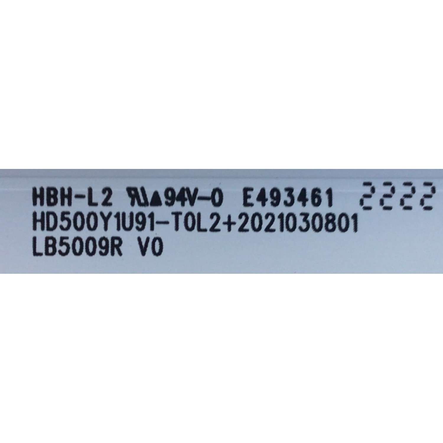 KIT DE LEDS PARA TV HISENSE ORIGINAL 4 PIEZAS / NUMERO DE PARTE LB5009R V0 / LB5009R_V0 / HD500Y1U91-T0L2 / 2021030801 / PANEL HD500Y1U91-T0L2 / MODELOS 50R6G / 50R6E4 / 50A6GV - Imagen 2